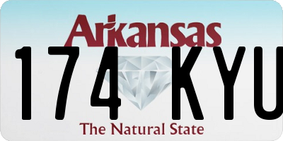 AR license plate 174KYU
