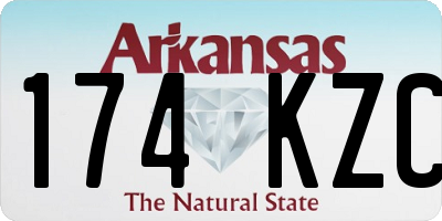 AR license plate 174KZC