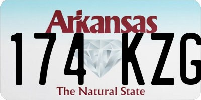 AR license plate 174KZG