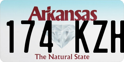 AR license plate 174KZH