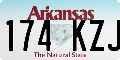AR license plate 174KZJ