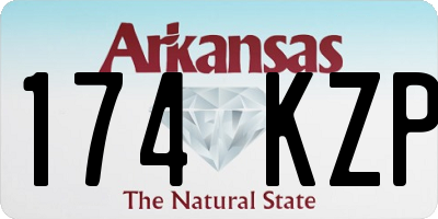 AR license plate 174KZP