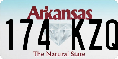 AR license plate 174KZQ