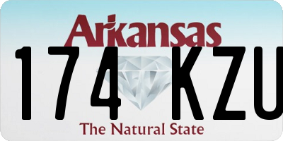 AR license plate 174KZU