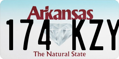 AR license plate 174KZY
