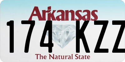 AR license plate 174KZZ