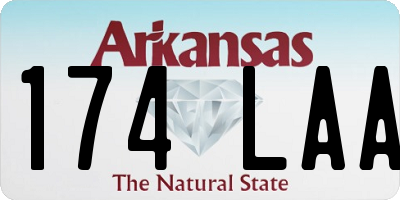 AR license plate 174LAA