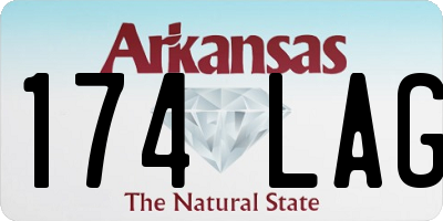 AR license plate 174LAG