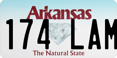 AR license plate 174LAM