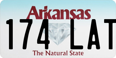 AR license plate 174LAT