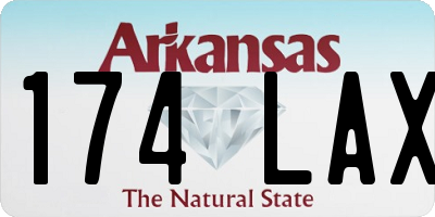 AR license plate 174LAX