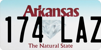 AR license plate 174LAZ