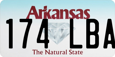 AR license plate 174LBA