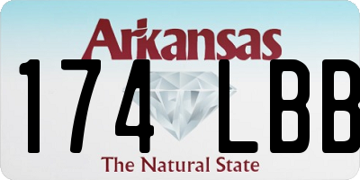 AR license plate 174LBB