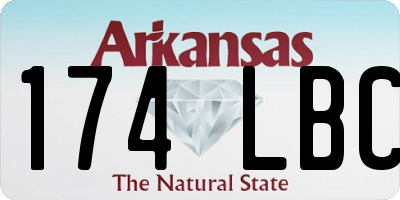 AR license plate 174LBC