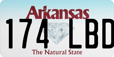 AR license plate 174LBD