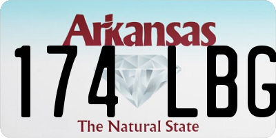 AR license plate 174LBG