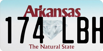 AR license plate 174LBH