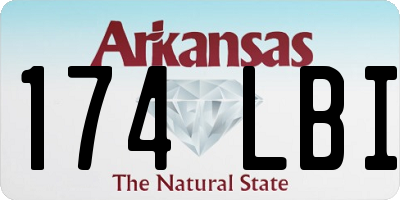 AR license plate 174LBI