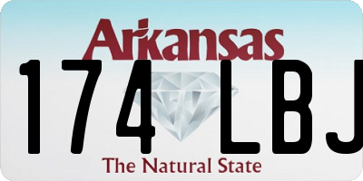 AR license plate 174LBJ