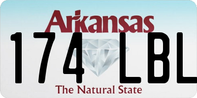 AR license plate 174LBL