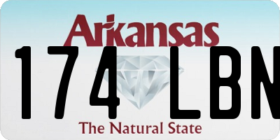 AR license plate 174LBN