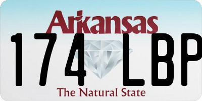 AR license plate 174LBP