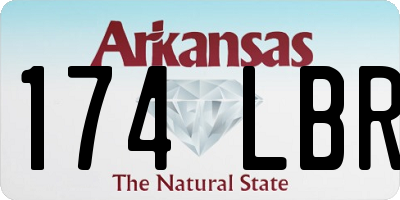 AR license plate 174LBR