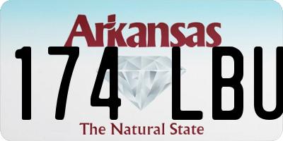 AR license plate 174LBU