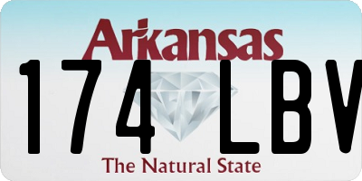 AR license plate 174LBV