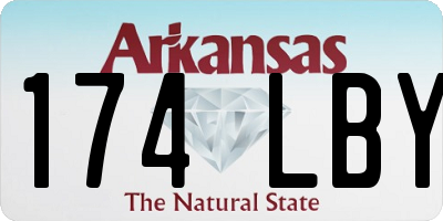 AR license plate 174LBY
