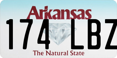 AR license plate 174LBZ