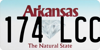 AR license plate 174LCC