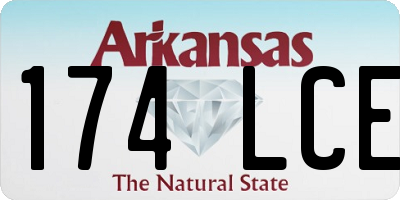 AR license plate 174LCE