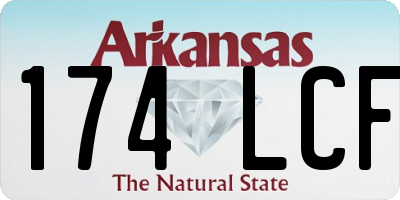 AR license plate 174LCF