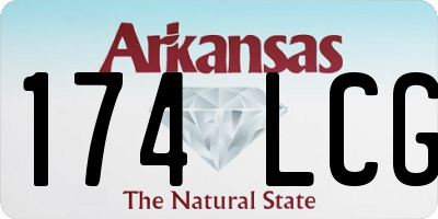 AR license plate 174LCG