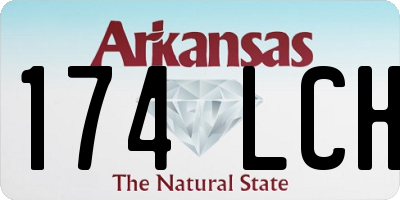 AR license plate 174LCH