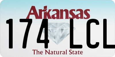 AR license plate 174LCL