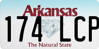 AR license plate 174LCP