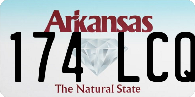AR license plate 174LCQ