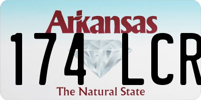 AR license plate 174LCR