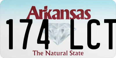 AR license plate 174LCT