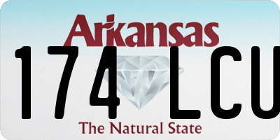 AR license plate 174LCU