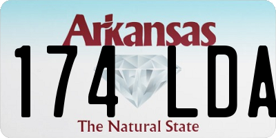 AR license plate 174LDA