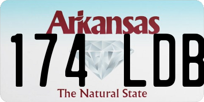 AR license plate 174LDB