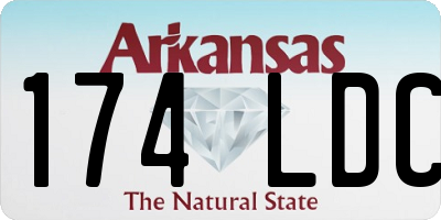 AR license plate 174LDC