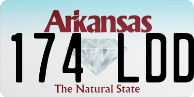 AR license plate 174LDD