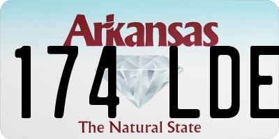 AR license plate 174LDE