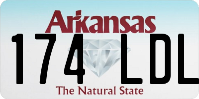 AR license plate 174LDL