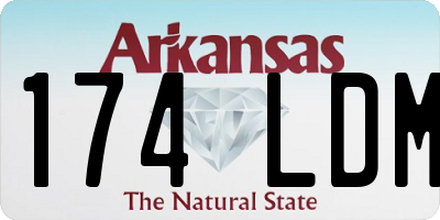 AR license plate 174LDM